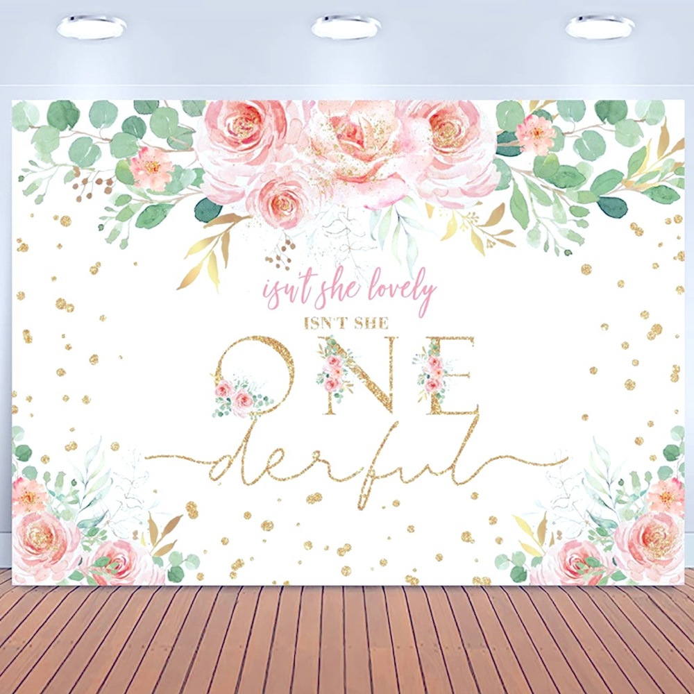 1st Birthday Bundle One Baby Girl First Party Candle Banner Topper Crown